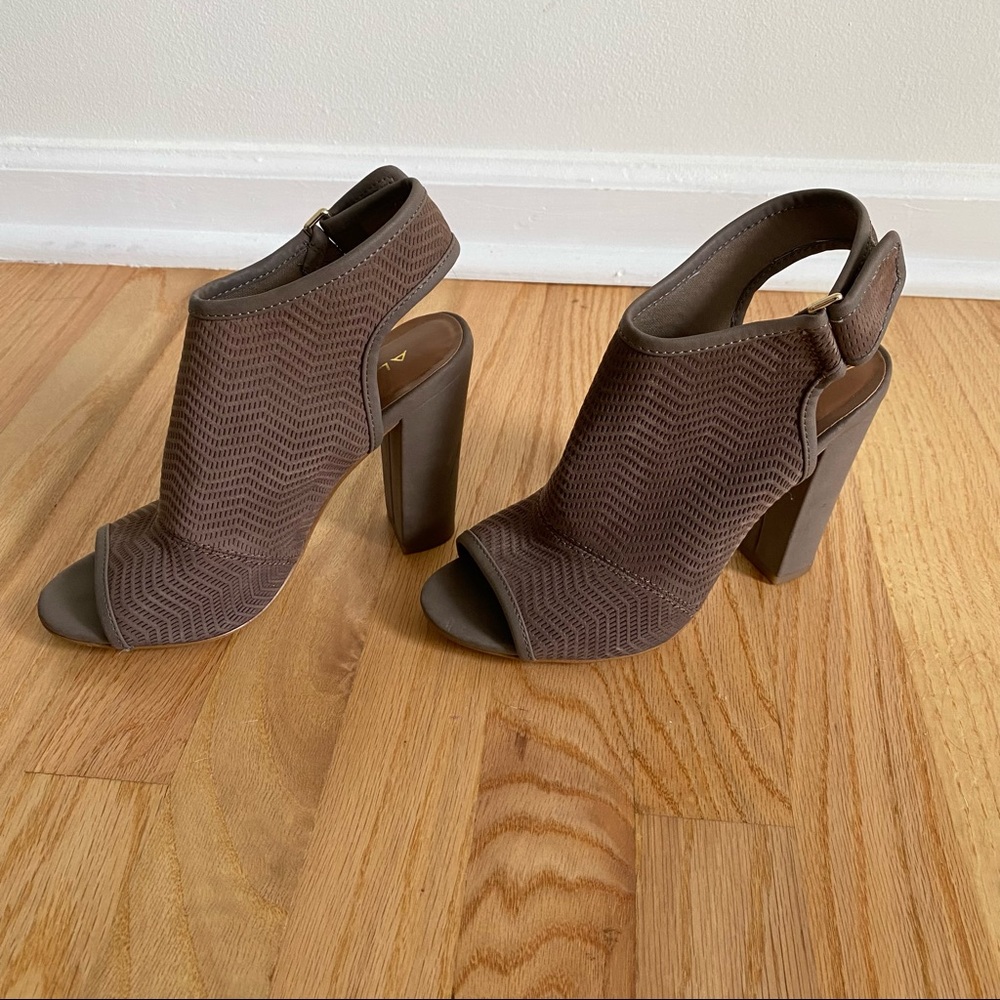 Aldo Open Toe Bootie with Heel Size 6.5